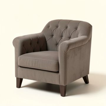 31.75 '' Wide Tufted Polyester Armchair (synthetic illustration; no displayed measurements)