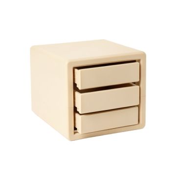 Flint Branch Small-Parts Storage Drawer Cabinet - Beige