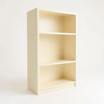 Hill Dell Freestanding Bookcase - Cream (synthetic illustration; no displayed measurements)
