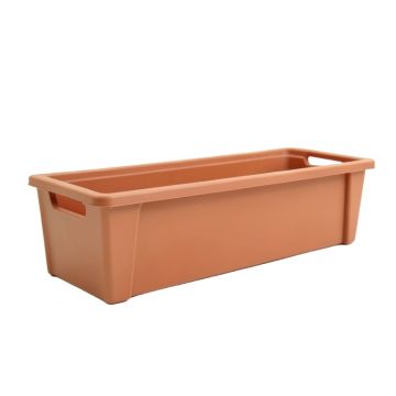 Glen Canyon Narrow Outdoor Storage Bench - Terracotta