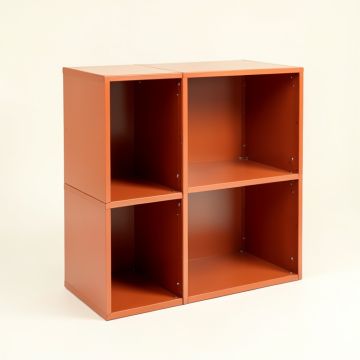 Flint Bridge Desktop Shelving Unit - Terracotta (synthetic illustration; no displayed measurements)