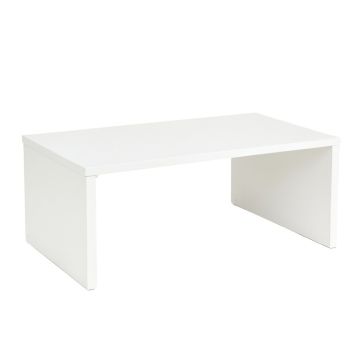 Ridge Dell Desktop Monitor Riser - White (synthetic illustration; no displayed measurements)