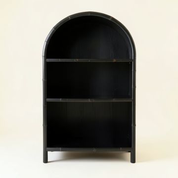 Laurel Crest Freestanding Bookcase - Black (synthetic illustration; no displayed measurements)