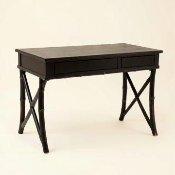 River Arc Writing Desk - Black (synthetic illustration; no displayed measurements)