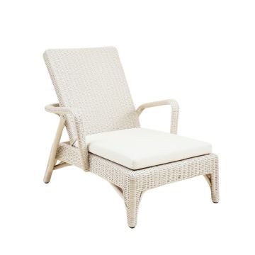 Stone Branch Outdoor Lounge Chair - White