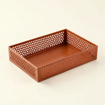 Cove Crossing Empty Under-Desk Cable Tray - Terracotta (synthetic illustration; no displayed measurements)