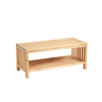 Ash Dell Shoe Storage Bench - Beige