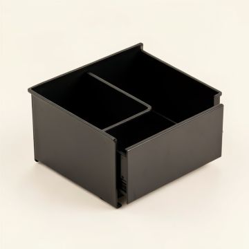 Shore Arc Empty Coffee-Station Organizer - Black (synthetic illustration; no displayed measurements)