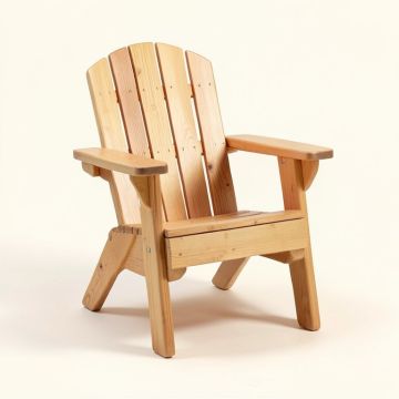 Kids Outdoor Adirondack Chair (synthetic illustration; no displayed measurements)