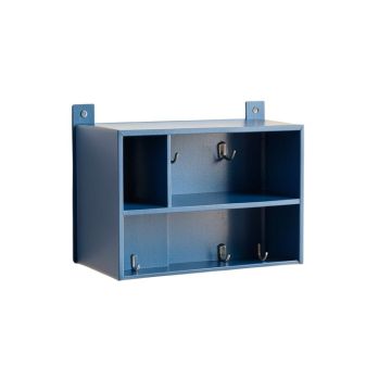 Elm Bridge Wall-Mounted Entryway Organizer Shelf - Blue