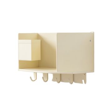 Dawn Canyon Wall-Mounted Entryway Organizer Shelf - Cream (synthetic illustration; no displayed measurements)