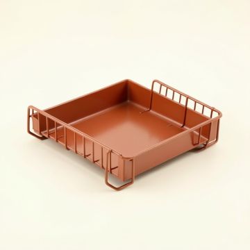 Oak Branch Empty Under-Desk Cable Tray - Terracotta (synthetic illustration; no displayed measurements)