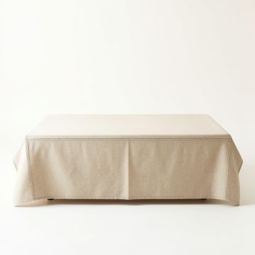 Summit Crest Flat Bed Sheet - Beige (synthetic illustration; no displayed measurements)