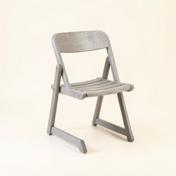 River Bluff Folding Outdoor Chair - Gray (synthetic illustration; no displayed measurements)