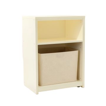 Ash Bluff Freestanding Pull-Out Hamper Cabinet - Cream