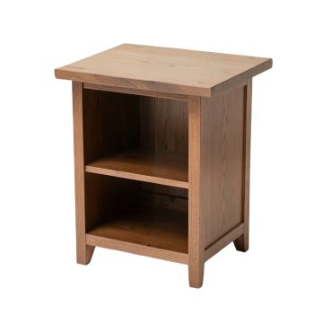 Drum End Table With Storage