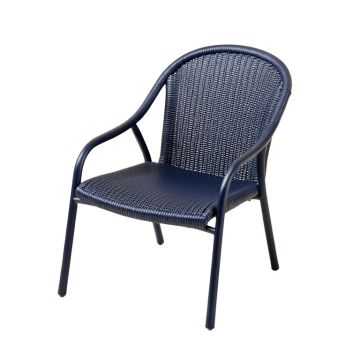 Slate Arc Outdoor Lounge Chair - Navy