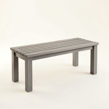 Rowan Canyon Indoor Bench - Gray (synthetic illustration; no displayed measurements)