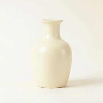 Clay Branch Empty Decorative Vase - Ivory (synthetic illustration; no displayed measurements)