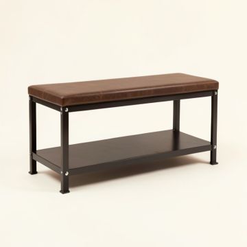 Industrial Storage Bench (synthetic illustration; no displayed measurements)