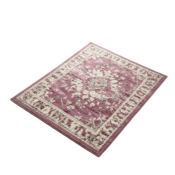 Eoin Hand Tufted Wool Plum Area Rug