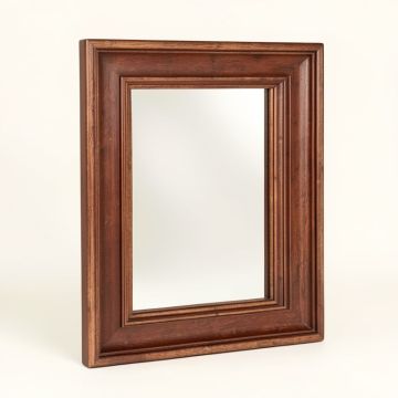 Mahogany Beveled Distressed Accent Mirror (synthetic illustration; no displayed measurements)