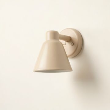 Hill Bridge Wall Sconce Mounted On A Plain Wall - Beige (synthetic illustration; no displayed measurements)
