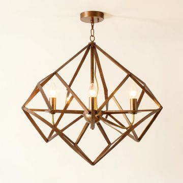 Collins Unique Geometric Chandelier (synthetic illustration; no displayed measurements)