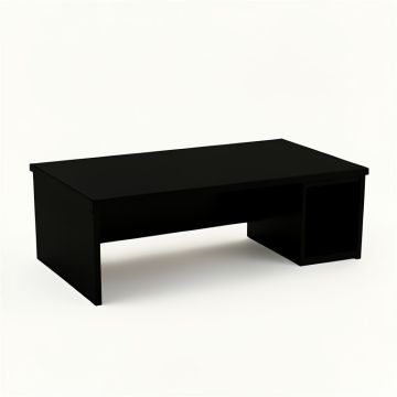 Summit Edge Desktop Monitor Riser - Black (synthetic illustration; no displayed measurements)