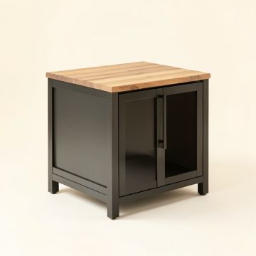 Sereno Kitchen Island With Butcher Block Top (synthetic illustration; no displayed measurements)