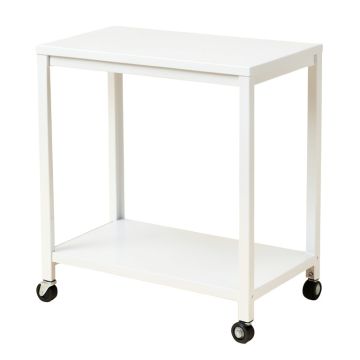 Linden Crest Empty Rolling Workshop Cart - White