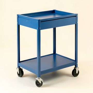Fern Bridge Empty Rolling Workshop Cart - Blue (synthetic illustration; no displayed measurements)