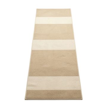 Olive Bend Narrow Runner Rug - Beige