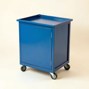 Hazel Edge Empty Rolling Workshop Cart - Blue (synthetic illustration; no displayed measurements)