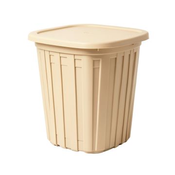 Dune Canyon Closed Garden Compost Bin - Beige
