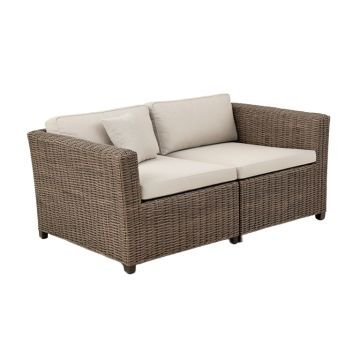 Jermiah 77.2 '' Wide Outdoor Wicker Right Hand Facing Patio Sectional Cushions