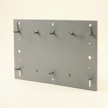 Flint Crossing Empty Wall-Mounted Tool Organizer Panel - Gray (synthetic illustration; no displayed measurements)