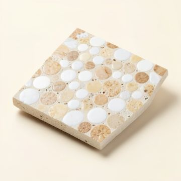 0.6 '' X 1.2 '' Seashell Mosaic Subway Tile (synthetic illustration; no displayed measurements)