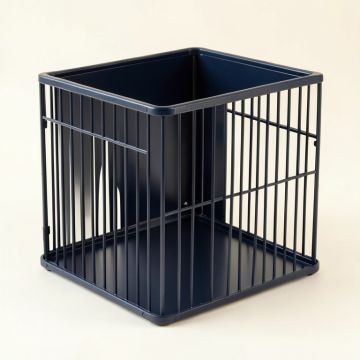 Clay Falls Empty Furniture-Style Pet Crate - Navy (synthetic illustration; no displayed measurements)