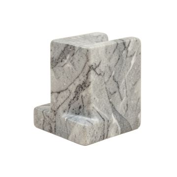 L-Shaped Marble Style Ceramic Bookends