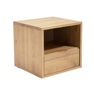 Dane Solid Wood End Table With Storage