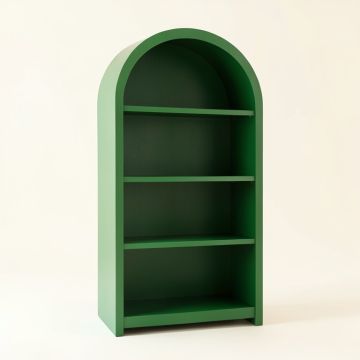 Dune Bend Freestanding Bookcase - Green (synthetic illustration; no displayed measurements)