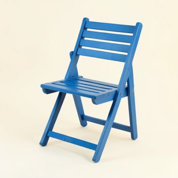 Stone Bluff Folding Outdoor Chair - Blue (synthetic illustration; no displayed measurements)