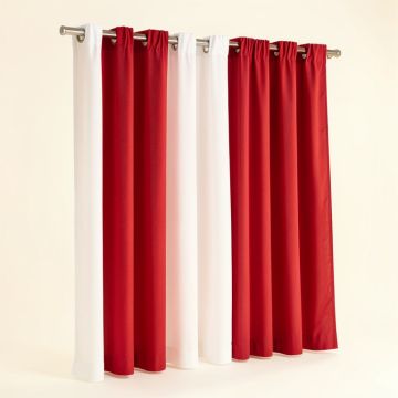 Breanna Solid Semi-Sheer Outdoor Grommet Curtain Panels (synthetic illustration; no displayed measurements)