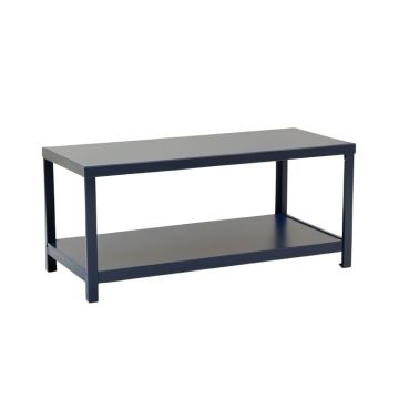 Dawn Bluff Narrow Outdoor Storage Bench - Navy