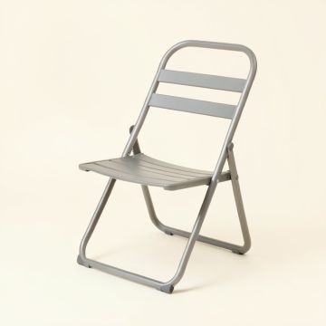 Bay Branch Folding Outdoor Chair - Gray (synthetic illustration; no displayed measurements)