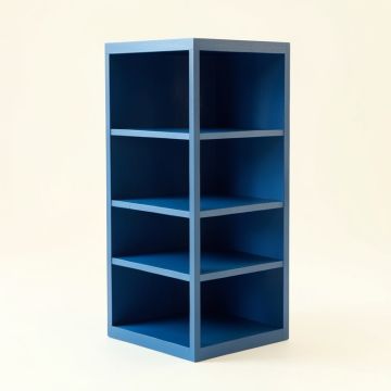 Stone Crossing Narrow Cubby Tower - Blue (synthetic illustration; no displayed measurements)