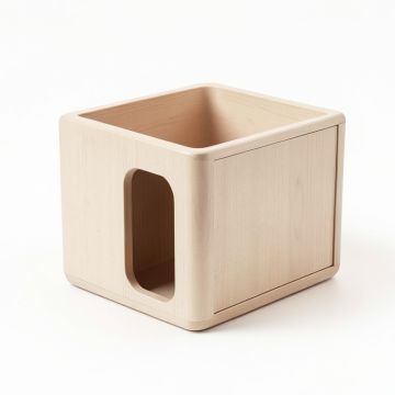 Cliff Falls Empty Furniture-Style Litter Enclosure - Beige (synthetic illustration; no displayed measurements)