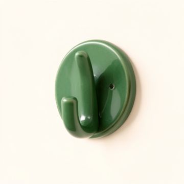 Linden Arc Wall-Mounted Robe Hook - Green (synthetic illustration; no displayed measurements)