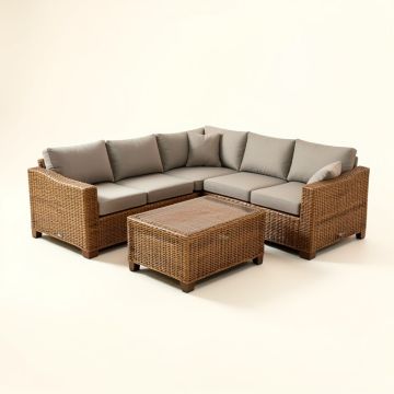 Bain 8 Piece Rattan Sectional Seating Group With Cushions (synthetic illustration; no displayed measurements)